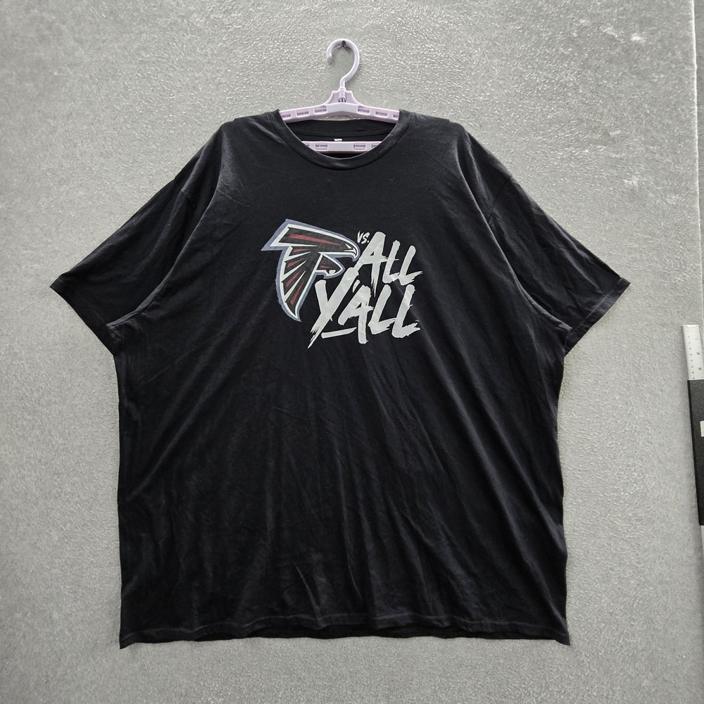 Atlanta Falcons Men Shirt 4XL Black Fanatics Graphic Logo Short Sleeve